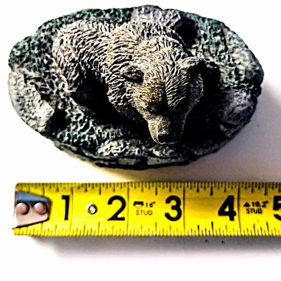 Rustic Black Bear Trinket Cast Resin Jewelry Box w/Lid ~ Cabin / Lodge Decor EUC - Picture 10 of 10